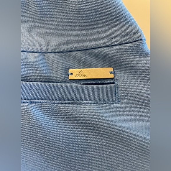 Ladies adidas blue cropped golf pants - Picture 3 of 5